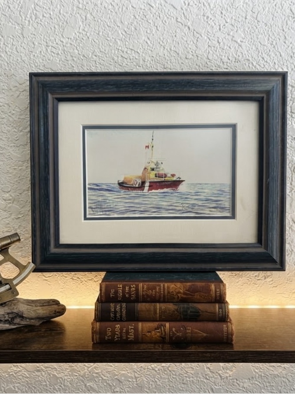 Framed Canadian Coast Guard "C.G. Tobermory" Signed Art Print